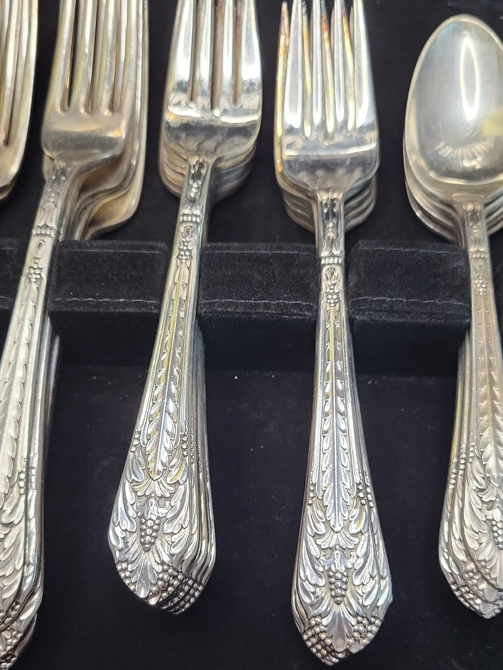 Wallace Silversmiths Silver Plated Ornate Flatware Set